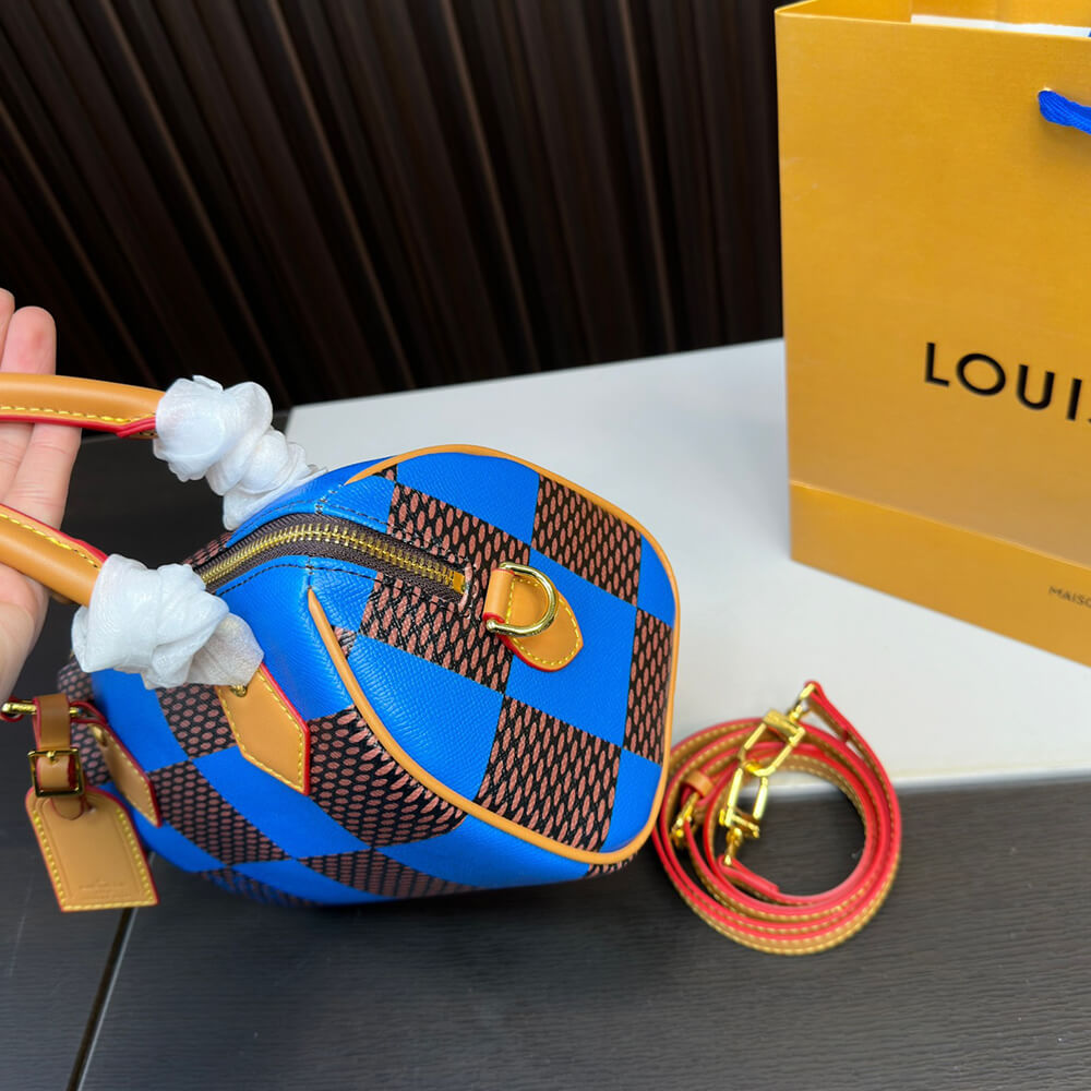 LV SPEEDY 18 BANDOULIERE DAMIER POP